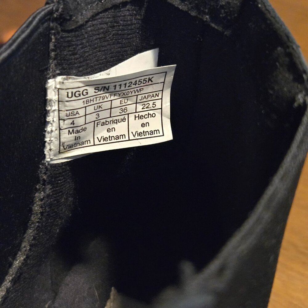 Ugg Bolden Black Weather Chelsea Boot size EU 36 - Picture 6 of 9